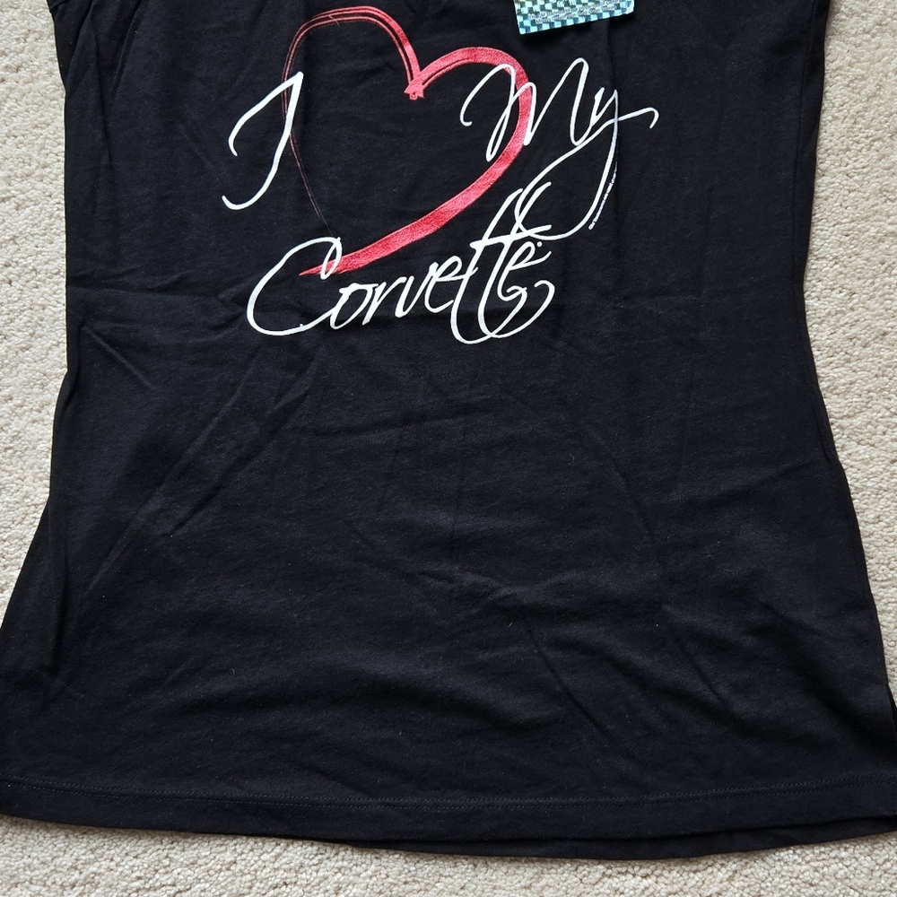 Black 'I Love My Corvette' T-Shirt